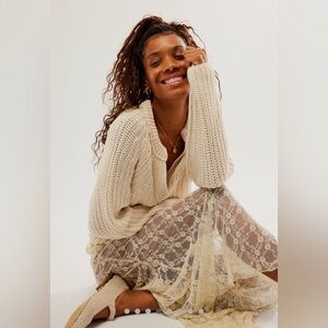 NWOT FREE PEOPLE SWEET NOTHING CARDI